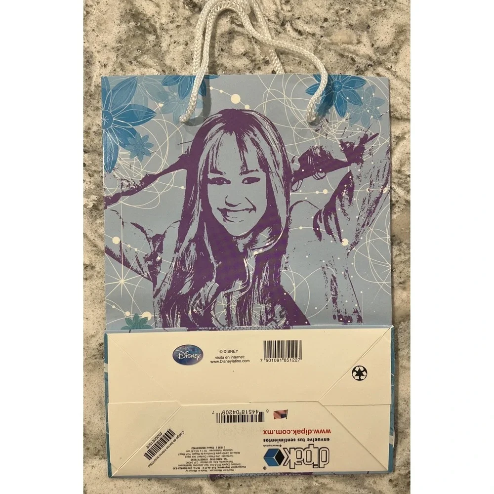 Hannah Montana Disney Christmas Holiday‎ Gift Bag Miley Cyrus Vintage NEW